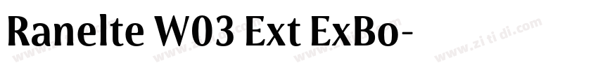 Ranelte W03 Ext ExBo字体转换